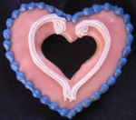 Heart-shaped cookie from Owl & Panther Project